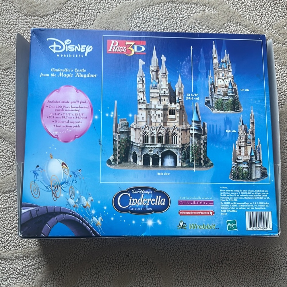 Disney Cinderella 3D Puzzle - Picture 2 of 3